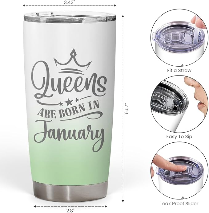 Birthday Gifts for Women Personalized Birth Flower Tumbler 20oz 30oz Stainless Steel Coffee Cups, Gifts for Best Friends Mom Wife Grandma, Custom Birth Flowers with Names - Bloomnest