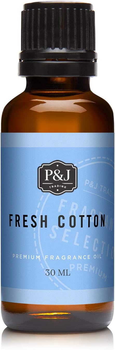 P&J Trading - Fresh Cotton Scented Oil 30ml - Fragrance Oil for Candle Making, Soap Making, Diffuser Oil PJTrading