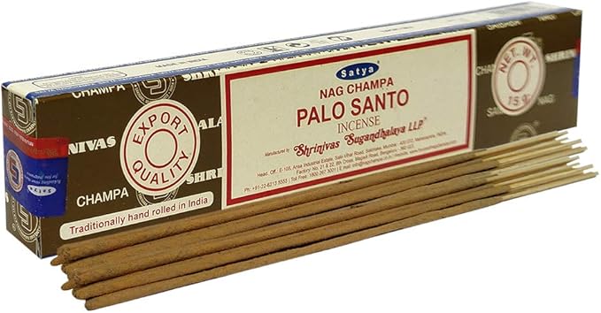 Satya Nag Champa Palo Santo Incense Sticks 15gmx3 Pack (45 GMS) Satya