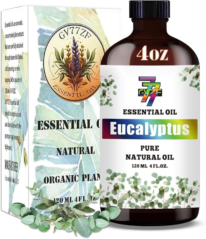 Eucalyptus Essential Oil (4 oz/120 ml) — Eucalyptus Oils for Aromatherapy, diffusers, humidifiers, Home fragrances, DIY Skincare, soap Making, DIY Candle, Relaxation, Yoga, and Meditation - Bloomnest