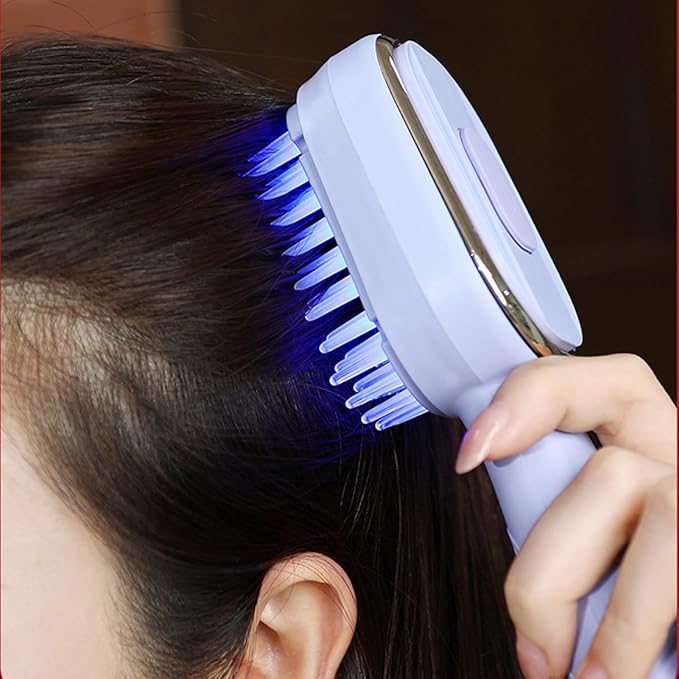 ThreeH Electric Scalp Massager Revitalizing Hair Growth Massager with Red Light USB-C Charging Scalp Treatment Device for Frizz Control ThreeH