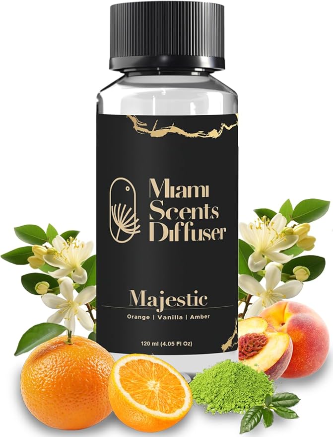 Majestic Scent Inspired by La Réserve Paris Hotel 4 Fl Oz - 120 ml Essential Oils Aroma for Home Office Business Diffuser Luxury Fragance Refill Aromatherapy Fresh Blend of Orange Vanilla and Amber. - Bloomnest