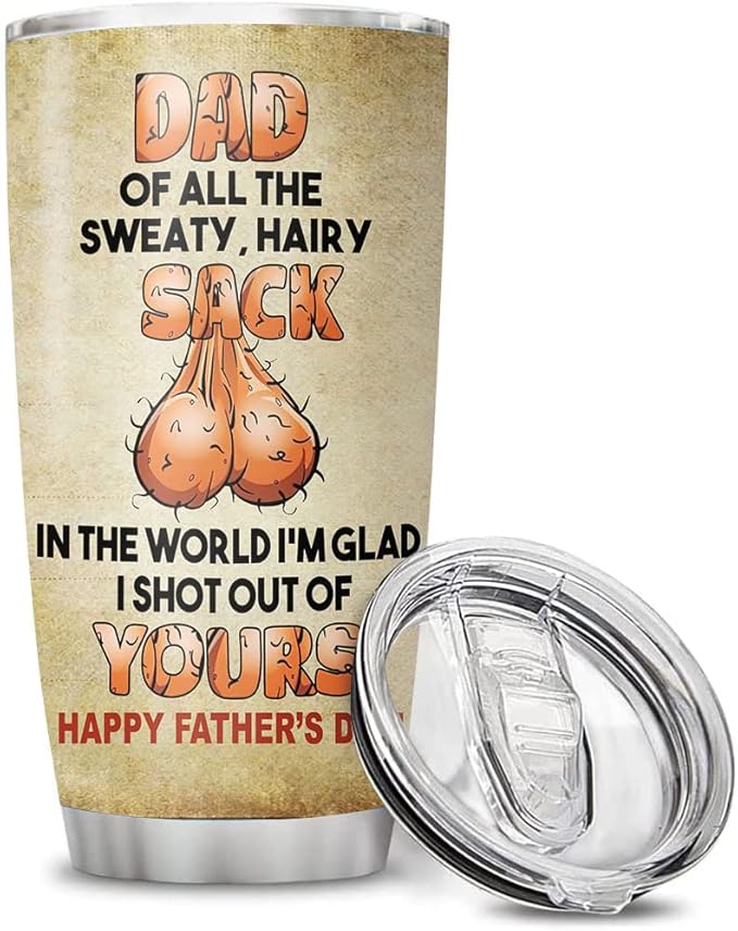 Custom Funny Gifts for Dad with Kids Names Personalized Fathers Day Tumbler from Daughter Son Daddy Gifts from Kids for Fathers Day Birthday 20oz Cup with Lid Vacuum Insulated Travel Coffee Mug - Bloomnest