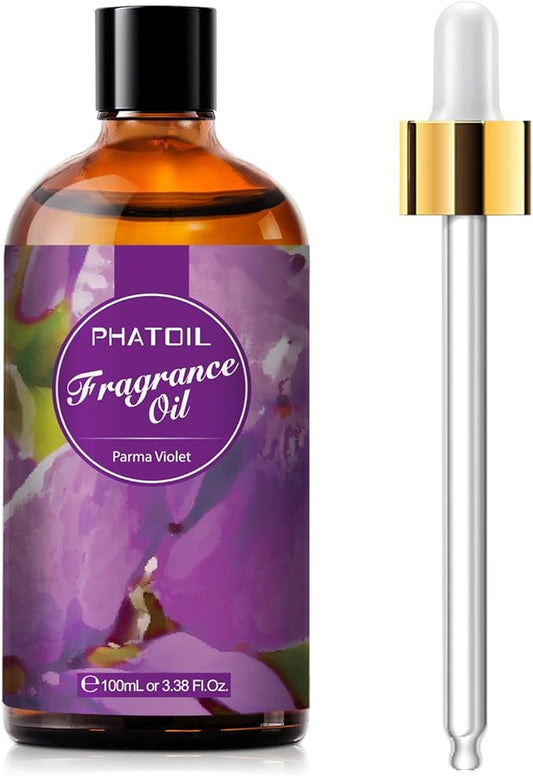 PHATOIL 3.38FL.OZ Parma Violet Fragrance Oils for Aromatherapy, Essential Oils for Diffusers for Home, Perfect for Diffuser, DIY Candle and Soap Making, DIY Scented Products - 100ml - Bloomnest