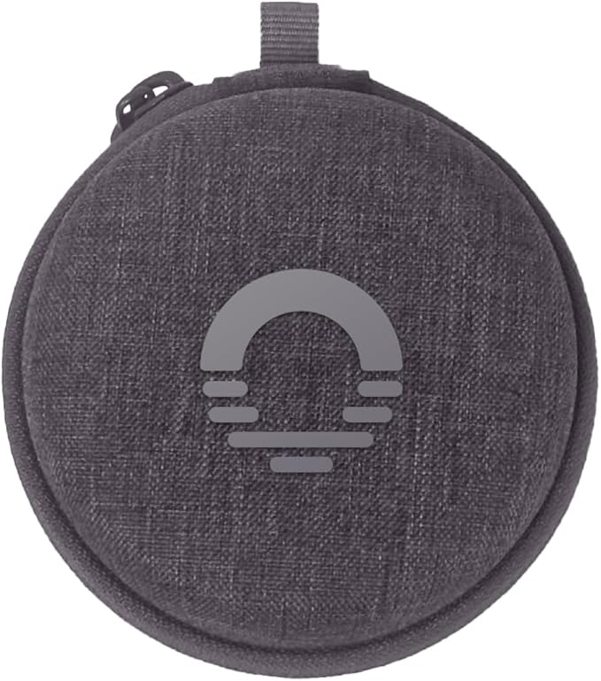 Ozlo Sleepbuds® Travel Case | Hard Case for Sleep Headphones | Woven Fabric with Zipper Closure | Mesh Pocket for Storing Charging Cable | Gray - Bloomnest