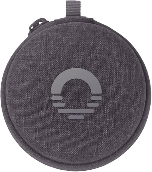 Ozlo Sleepbuds® Travel Case | Hard Case for Sleep Headphones | Woven Fabric with Zipper Closure | Mesh Pocket for Storing Charging Cable | Gray - Bloomnest