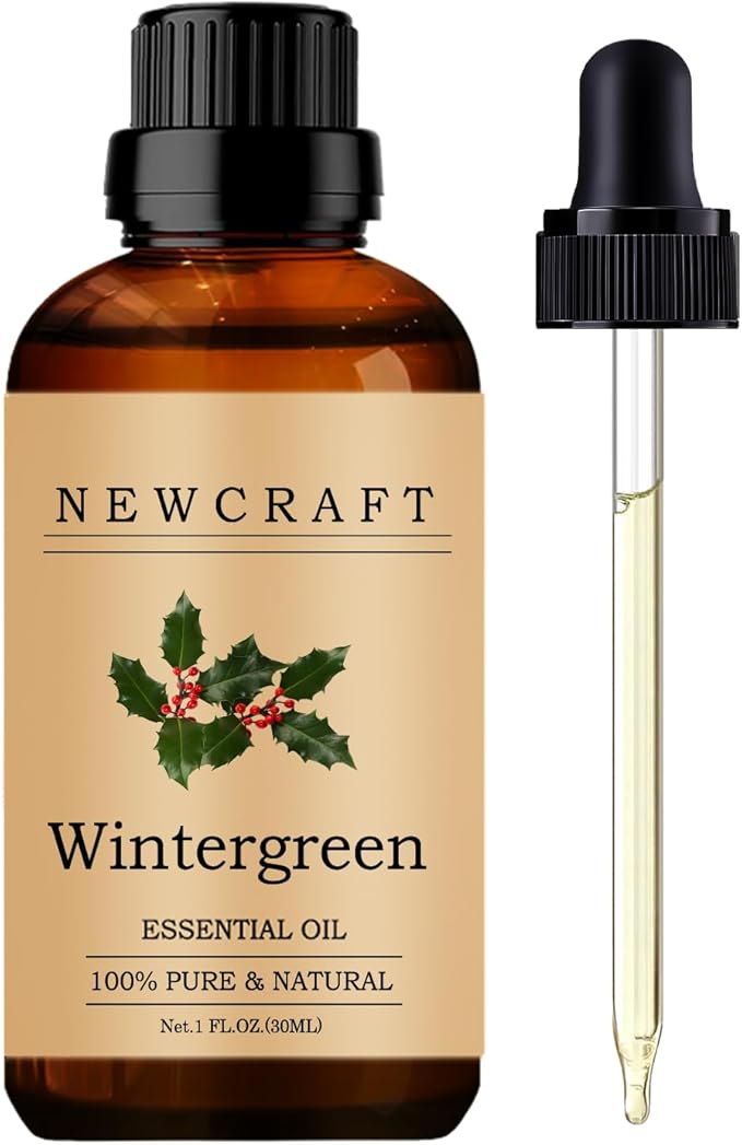 Wintergreen Essential Oils, 100% Pure and Natural Essential Oil for Aromatherapy Diffuser - Wintergreen/1 Fl Oz NewCraft