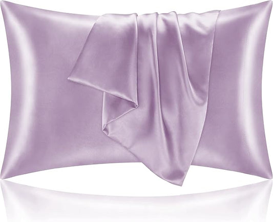 BEDELITE Satin Pillowcase for Hair and Skin, Super Soft and Cooling Similar to Silk Pillow Cases 2 Pack with Envelope Closure, Gift for Women Men(20"x36" King Size, Lavender) - Bloomnest