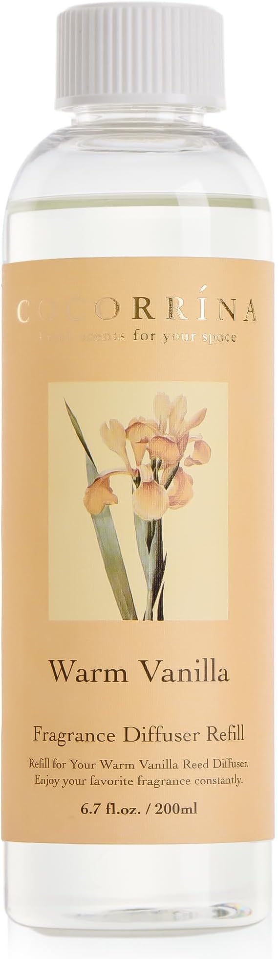 COCORRÍNA Reed Diffusr Oil - Warm Vanilla 6.7 oz. Scented Oil for Reed Diffuser Home Fragrance for Bedroom, Bathroom - Bloomnest
