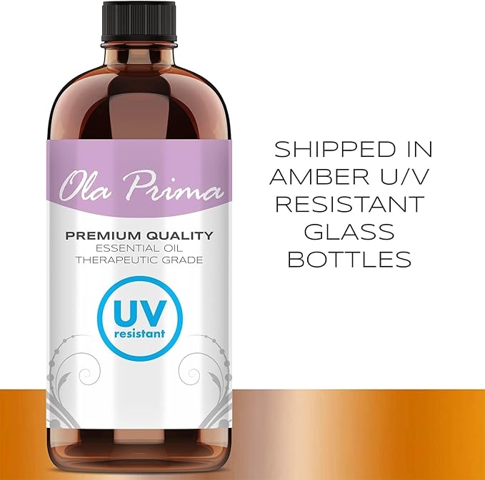 Ola Prima 4 oz Lavender Essential Oil for Diffuser, Soap, Candle Making, and Aromatherapy - Bloomnest
