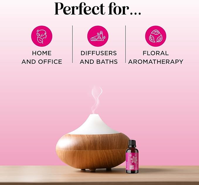 Floral Essential Oil Blend for Diffuser - Flower Essential Oil for Diffusers Baths Candles Soaps & DIYs with Pure Undiluted Jasmine Chamomile Geranium & More - Sweet Uplifting Aromatherapy Blend - Bloomnest