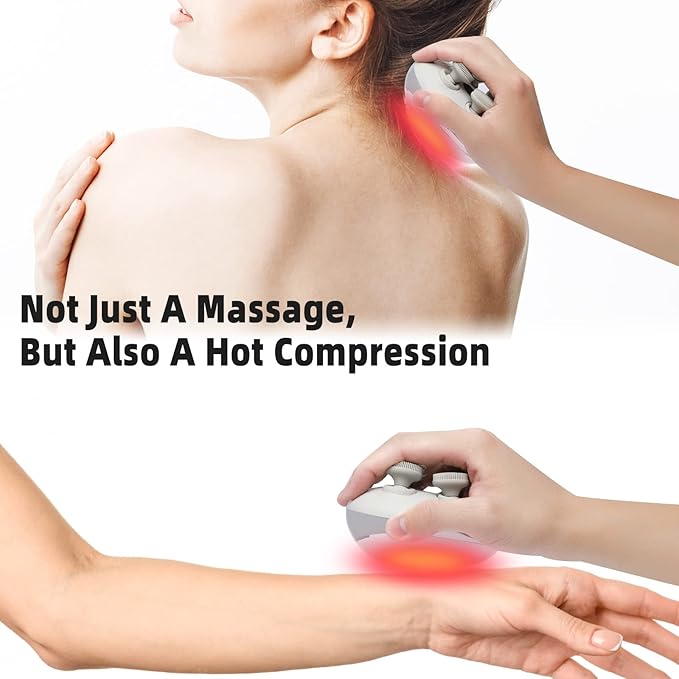 MOUNTRAX 5 in 1 Electric Scalp Massager, Portable Heated Head Hair Massager with 88 Kneading Nodes, 2 Massage Styles, 3 Speed Modes for Hair Growth, Stress Relief and Deep Clean, Gifts for Women Men MOUNTRAX