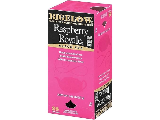 Bigelow Tea 003401 Raspberry Black Tea, Raspberry, 0.34 lbs, 28/Box - Bloomnest