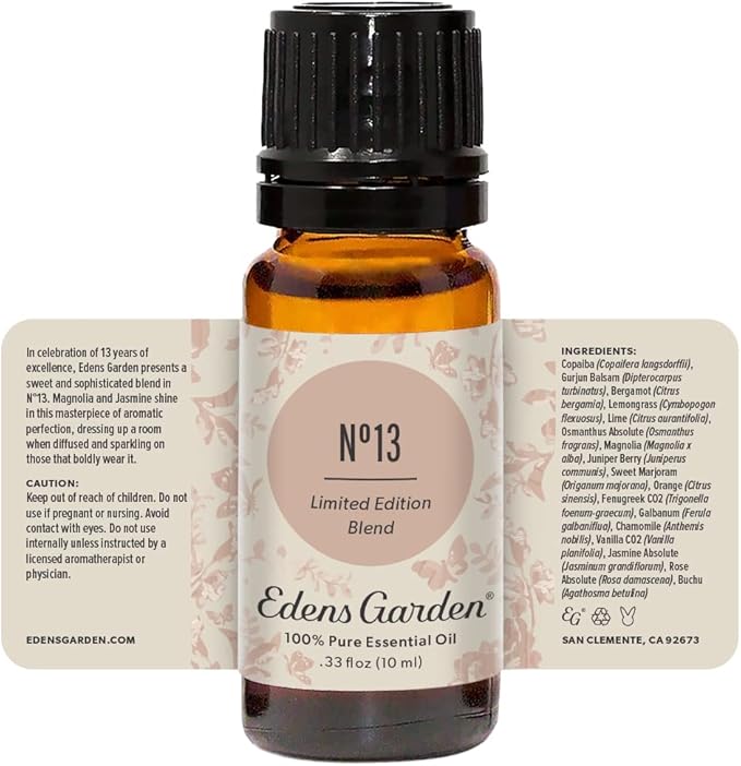 Edens Garden N°13 Essential Oil Blend- 100% Pure Premium Grade, Undiluted, Natural, Therapeutic, Aromatherapy, The Best for Diffusing, Candle, Laundry, Humidifiers 10 ml (.33 fl oz) - Bloomnest