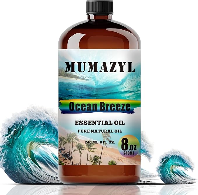 Ocean Breeze Essential Oil, Ocean Breeze Oil 8 Fl Oz 240ML for Diffuser Humidifier Yoga Cleaning DIY Candle Soap Making Fragrance Oils - Bloomnest