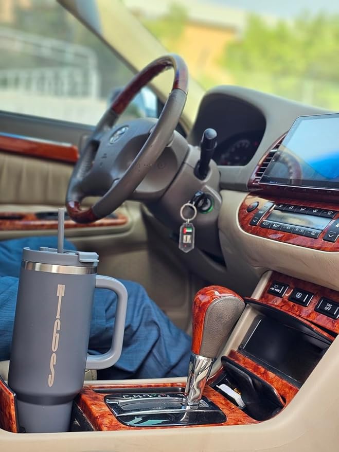 Stainless Steel Insulated Tumbler with Handle Lid and Straw, 40oz Keeps Drinks Cold for 12 Hours or hot for 8 Hours, Vacuum Insulated Water/Coffee/Tea Bottle for Home/Office/Car/Travel-Gift - Bloomnest