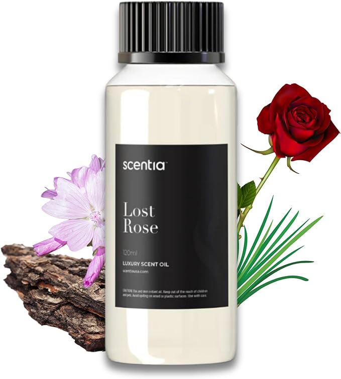 Scentia Hotel Diffuser Oil Inspired by Fairmont Hotel Scent - 120 mL 4.06 fl oz - Refill Diffuser Oil Blend Rose, Oud Wood & Clove Notes for Aromatherapy Diffusers - Lost Rose, Mothers Day Gift - Bloomnest