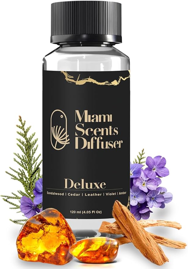 Deluxe Scent Inspired by Hyde's Hotel 4 Fl Oz - 120 ml Essential Oils Aroma for Home Office Diffuser Luxury Fragance Refill Aromatherapy Fresh Blend of Amber, Violet, Cedar, Leather and Sandalwood. - Bloomnest