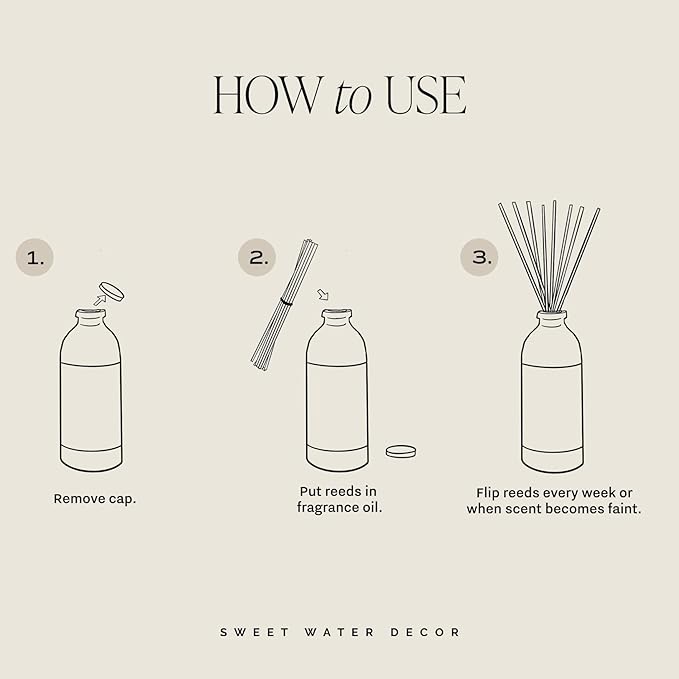 Sweet Water Decor Calm and Comfort Reed Diffuser Set | Lavender, Patchouli, Eucalyptus Spa Scented Diffusers | Air Freshener | Housewarming Gift | Aromatic Stress Relief - Bloomnest