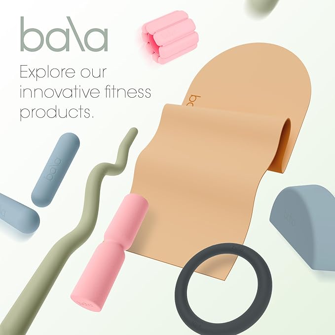 Bala Booty Bands Resistance Bands for Women & Men - Elastic Exercise Bands for Working Out - Wrist, Ankle, Legs & Booty Bands - Workout Resistance Bands for Yoga, Pilates, Strength Training - Bloomnest