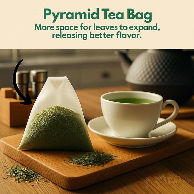 Tozzy Organic Matcha Green Tea – 100 Count, Plant-Based Pyramid Tea Bags | Ceremonial Matcha + Whole Leaf Sencha - Bloomnest