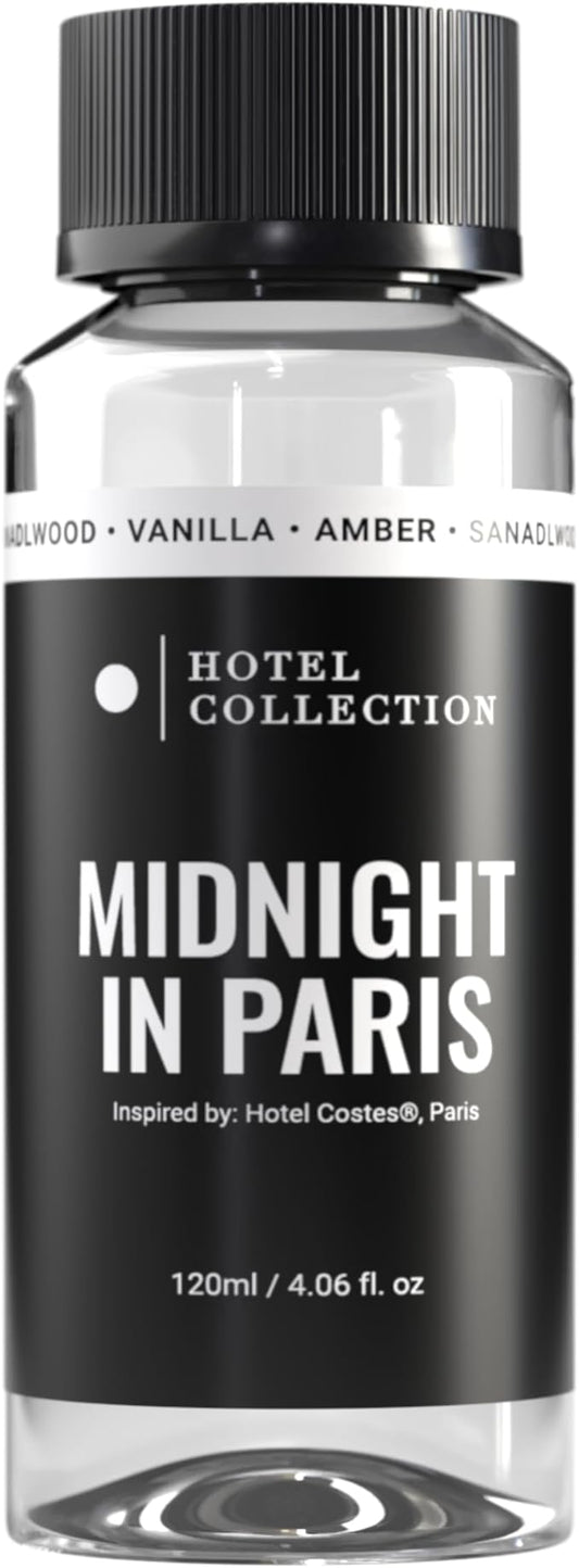Hotel Collection Diffuser Oil - Midnight in Paris - Aromatherapy Essential Fragrance Oil - Sandalwood, Vanilla, and Amber - 120mL 4.1 Fl oz - Bloomnest