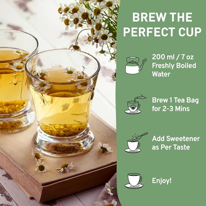 HANDPICK, Good Night Tea Bags (100 Count) Night Time Herbal Tea | Caffeine Free | Floral Blend - Lavender, Chamomile, Peppermint | Natural Tea, Perfect for Bedtime - Bloomnest