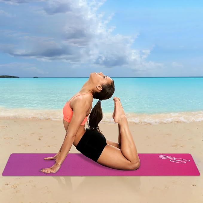 Custom Name Yoga Mat,Personalized Travel Yoga Exercise Mat,Non Slip,Perfect for Kids & Adults,Gradient Color E Series - Bloomnest