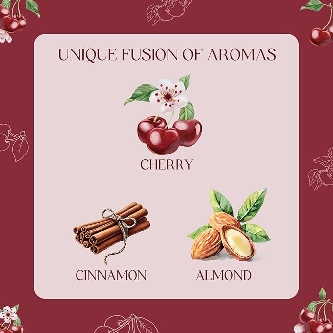 Cherry Candle, Scented Candles Gifts for Women, Candles Gift Set for Her, 3 Scented Votive Candles, Birthday Gifts for Women/Men (Red, 7 oz) - Bloomnest