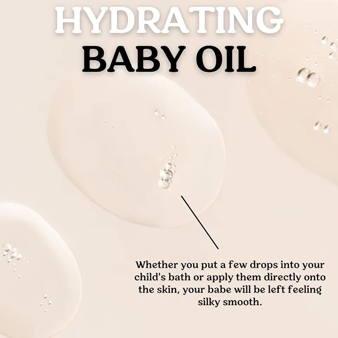 Roe Wellness Baby Oil Calming & Soothes, Hydrates Rough and Irritated Skin | All Natural Non-Greasy Hydrating Baby Oil | Moisturize Full Body (Calming Baby Oil) - Bloomnest