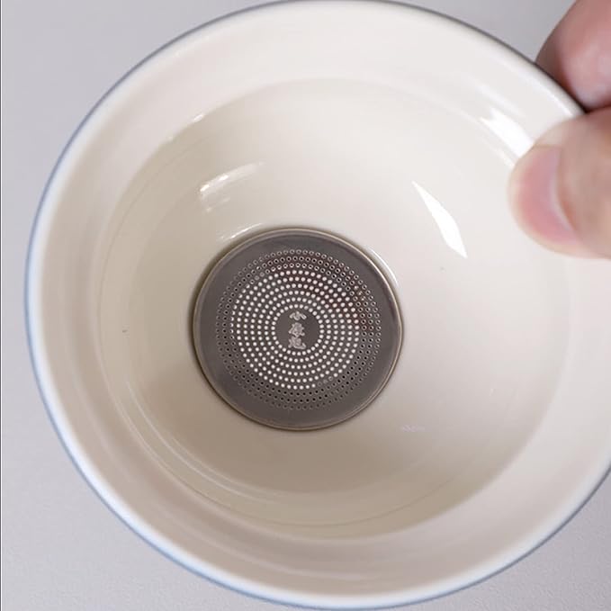 Ceramic Portable Travel Tea Set, Chinese Kungfu Tea Set with 360 Rotation Teapot and Infuser, 4 Tea Cups, Tea Tray And Travel Bag (Yellow)