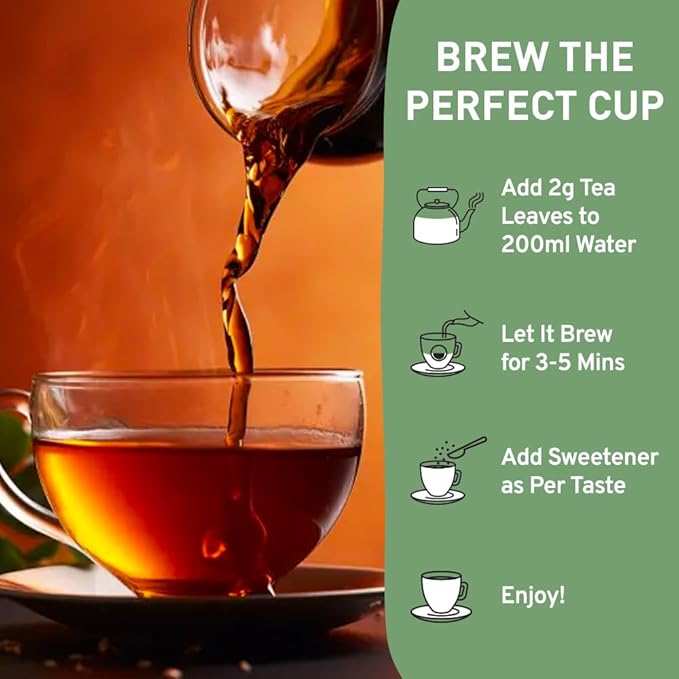 HANDPICK, English Breakfast Tea Loose Leaf (340g/12oz) Strong, Robust, High Caffeine Black Tea Loose Leaf | Non-GMO | Resealable, Ziplock Pouch | Brew Hot, Iced or Kombucha tea | Assam Black Tea - Bloomnest