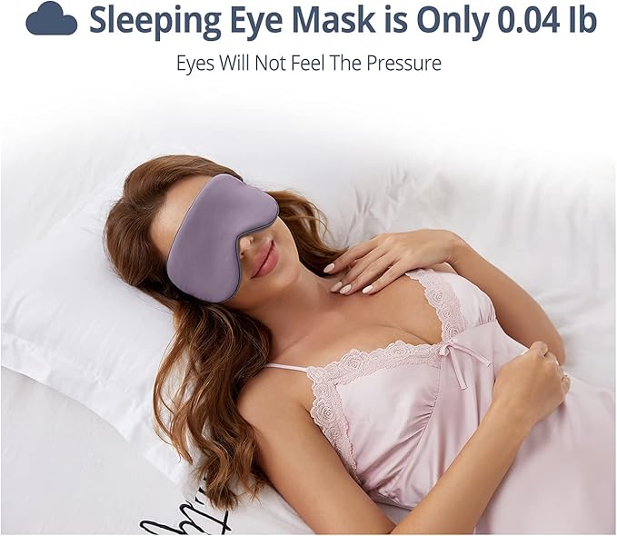 Sleeping Mask 2 Pack, Warm, Cool Double-Sided Use of Sleep Mask, Super Soft Blindfold with Adjustable Strap, Block Out Light, Comfort Sleep Eye Mask for Travel Meditation Nap - Bloomnest