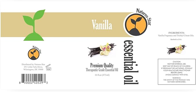 Vanilla Essential Oil (Bulk 16oz) Therapeutic Grade for Aromatherapy, Diffuser, Soap Making, Candles - Bloomnest