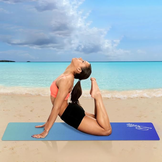 Custom Name Yoga Mat,Personalized Travel Yoga Exercise Mat,Non Slip,Perfect for Kids & Adults,Gradient Color E Series - Bloomnest