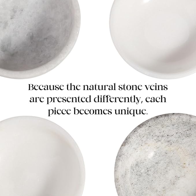 Koville Natural Marble Incense Holder, Incense Holder for Sticks with 9 Holes, Handmade Incense Burner Ash Catcher for Meditation Yoga SPA, Balsam Fir/Palo Santo/Sage/Cone (Grigio Fantasy)