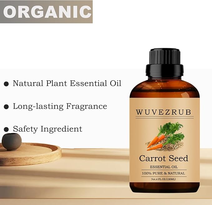Carrot Seed Essential Oils, 120ML 100% Pure and Natural Essential Oil for Aromatherapy Diffuser - Carrot Seed /4 Fl Oz - Bloomnest
