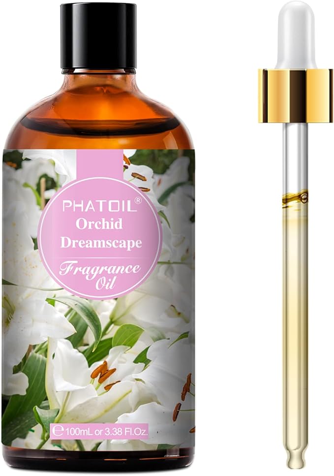 PHATOIL 3.38FL.OZ Orchid Dreamscape Fragrance Oils for Aromatherapy, Essential Oils for Diffusers for Home, Perfect for Diffuser, Yoga, Skin Care, DIY Candle and Soap Making - 100ml - Bloomnest