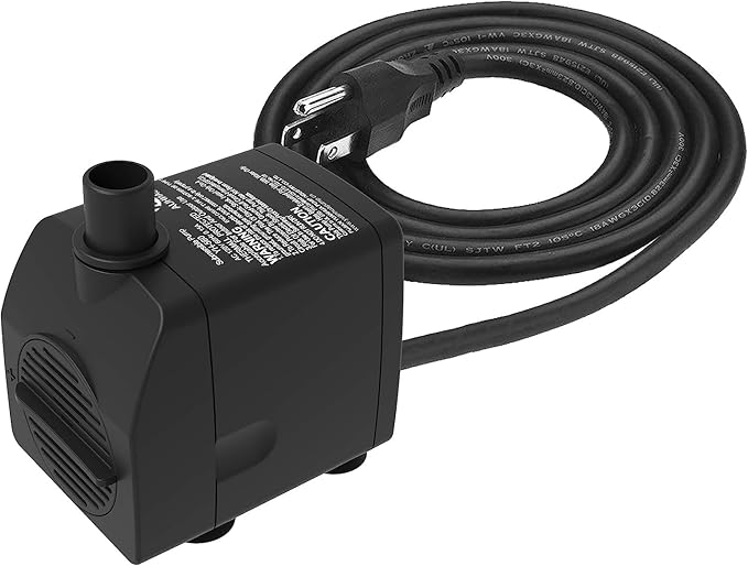 Submersible Water Pump Ultra Quiet with Dry Burning Protection160GPH for Fountains, Hydroponics, Ponds, Aquariums & More … - Bloomnest