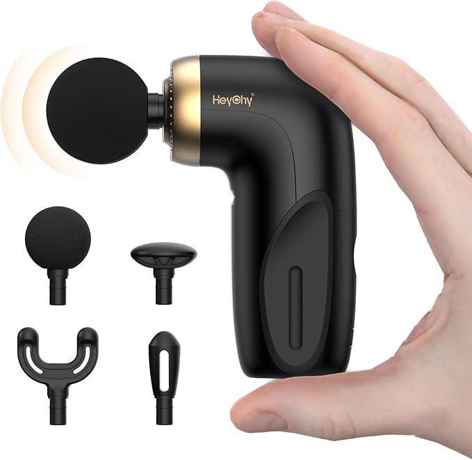 A1 Super Mini Massage Gun, Percussion Deep Tissues Muscle Massager, Travel Massage Gun, Compact Sports Massager, Portable Handheld Massager for Office Gifts for Him/Her, Home, Athletes(Black) - Bloomnest
