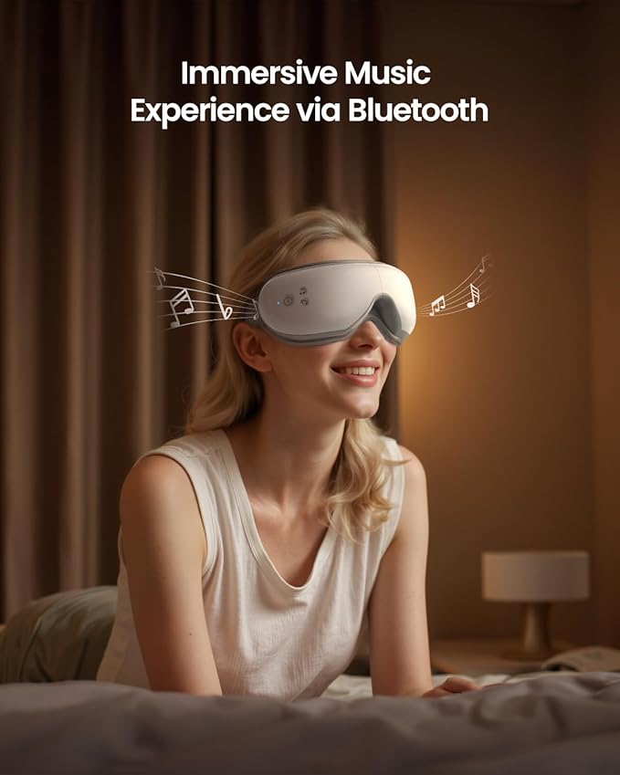 RENPHO Eye Massager with Heat, Mothers Day Birthday Gifts for Women, Her, Men, Him, FSA Eligible HSA Items Lists, Sleep Mask with Remote Compress, Head Massager for Migraine Relief Stye Eye Eyeris 1 RENPHO