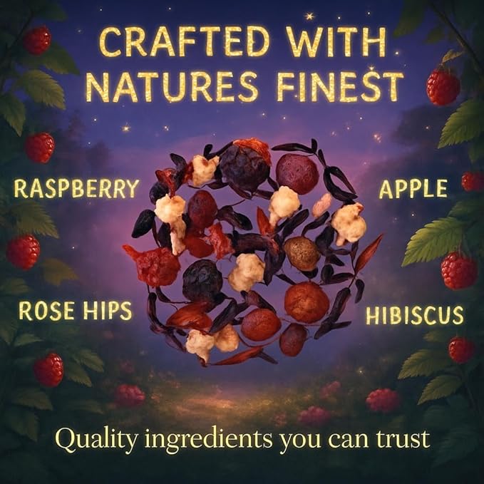 Bellasia Tea Could Catcher for Kids Using Real Fruit Pieces - Caffeine Free Herbal Tea Blend with Real Ingredients & Balanced Flavor- Add Loose Leaf Tea to Your Child’s Routine for A Fun & Tasty Drink - Bloomnest