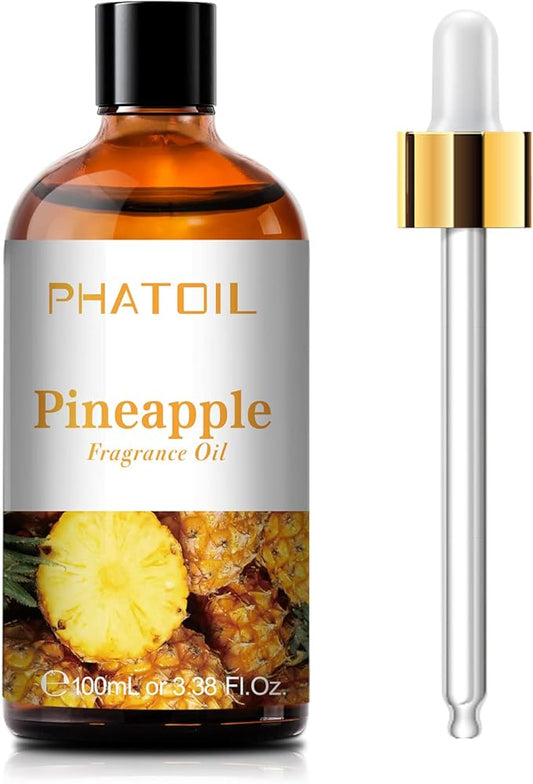PHATOIL 3.38FL.OZ Pineapple Fragrance Oils for Aromatherapy, Essential Oils for Diffusers for Home, Perfect for Diffuser, Yoga, Skin Care, DIY Candle and Soap Making - 100ml - Bloomnest