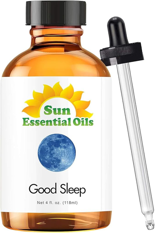 Sun Essential Oils - Good Sleep Blend Essential Oil (Huge 4 Ounce Bottle) Bulk - Sleep Blend Oil - Sleep Oils for Diffuser - Essential Oil for Sleep - Sleep Aromatherapy Oil - Bloomnest