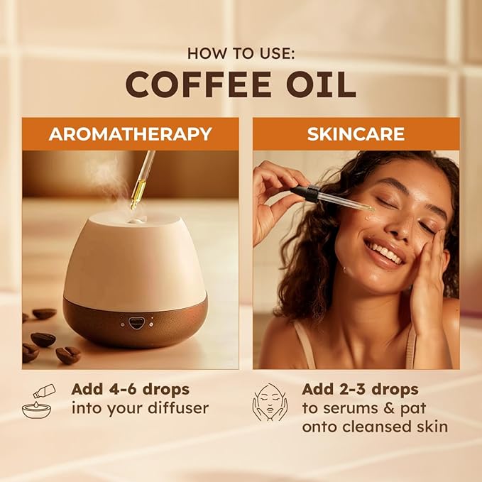 KUKKA Coffee Essential Oils - 1 Fl Oz - for Hair, Skin, Diffuser, Aromatherapy & DIY Soap Making Scent - Bloomnest
