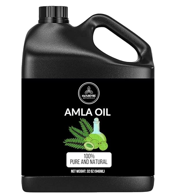 Naturevibe Botanicals Amla Oil 32 Ounces | 100% Pure and Natural | Great for Skin Care and Hair Care - Bloomnest