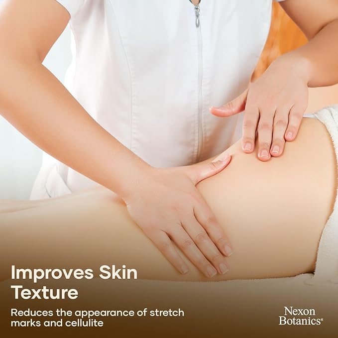 Anti-Cellulite Massage Oil for Massage Therapy 8 fl oz - Refreshing and Relaxing - Natural Oils with Vegan Collagen and Stem Cells - for Men and Women - Nexon Botanics - Bloomnest