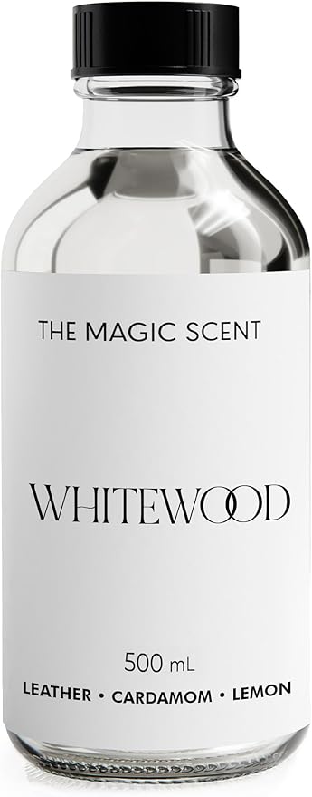 The Magic Scent Whitewood Diffuser Oil - Hotel & Home Luxury Scents Inspired by 1 Hotel Miami, Compare to My Way Diffuser Oil Scents for Home, Designed for Use in All Diffusers - 16.9 fl oz, 500 mL - Bloomnest