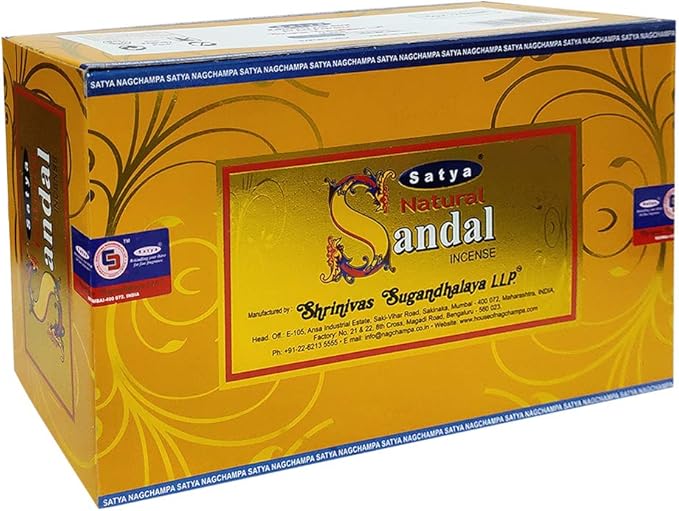 Natural Sandal Incense Sticks and Incense Stick Holder Bundle Insence Insense Satya Incense - Bloomnest