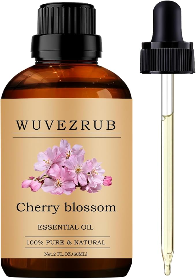 Cherry Blossom Essential Oils, 60ML Pure and Natural Essential Oil for Aromatherapy Diffuser - Cherry Blossom /2 Fl Oz - Bloomnest